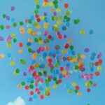 balloons in the sky